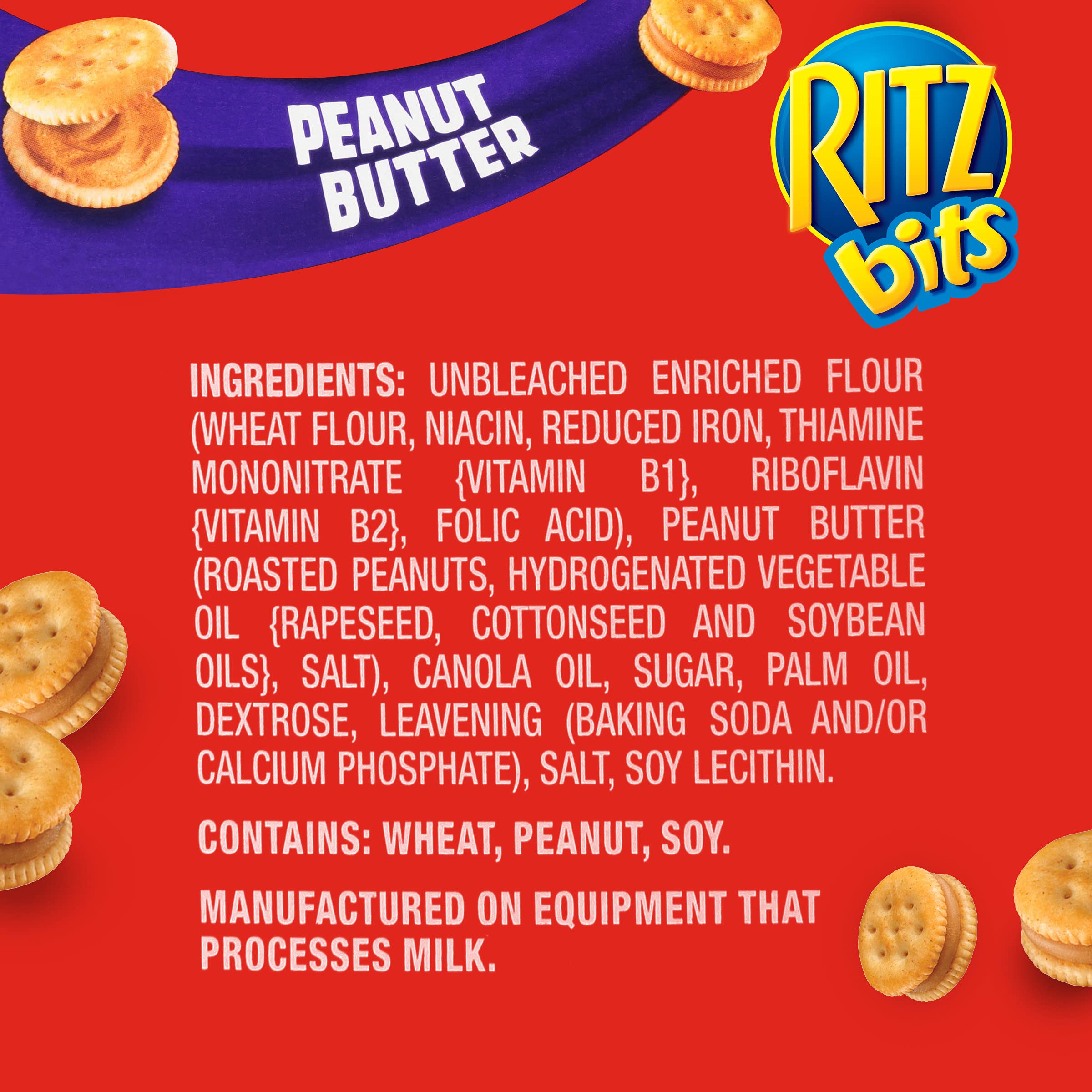 RITZ Bits Peanut Butter Sandwich Crackers, 8.8 oz Buy Online in United