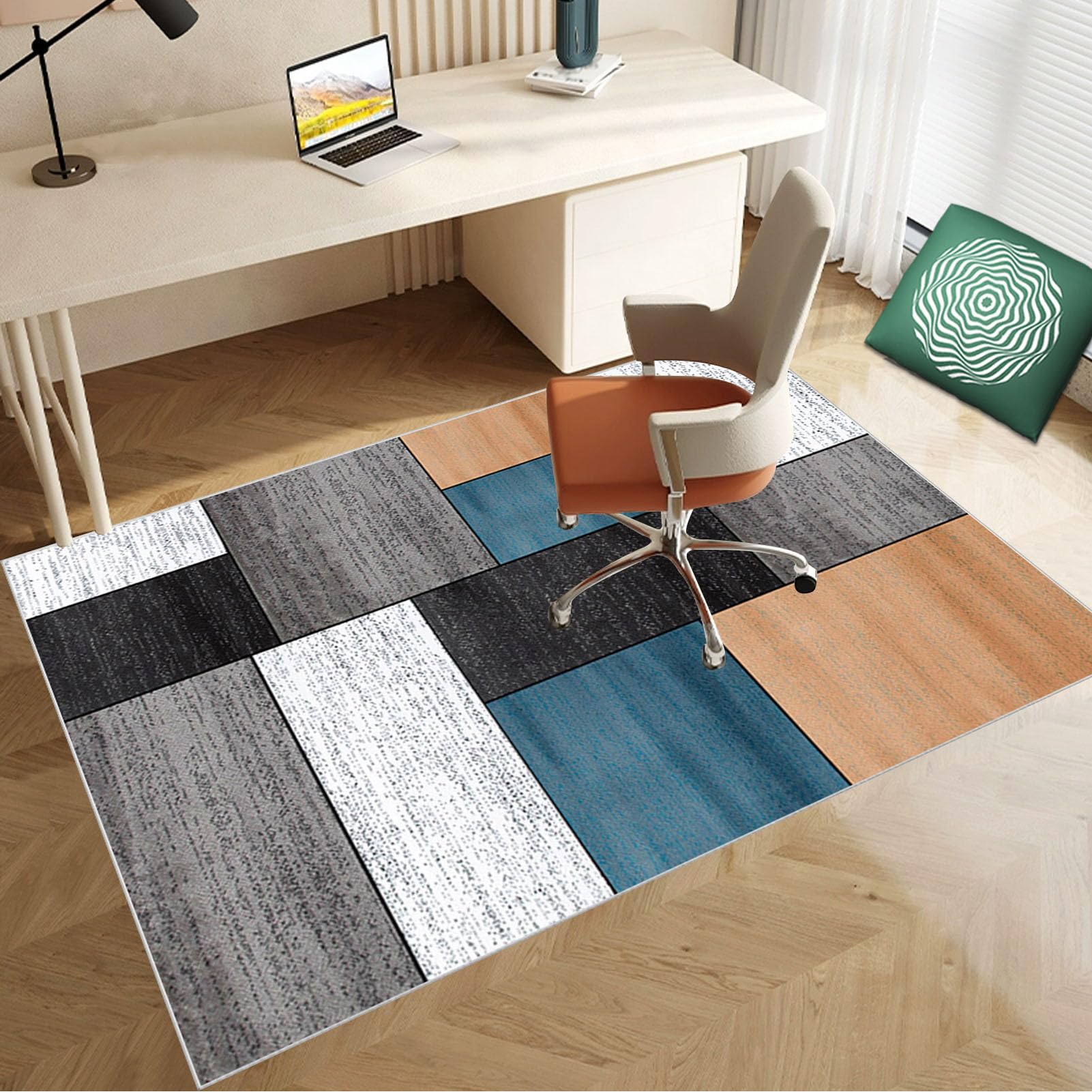 100 x 120 cm Heavy Duty Office Chair Mat for Carpeted Floor Computer Gaming Desk Chair Mat for Carpet Hard Floor Protector Mat for Rolling Chair Carpet Protector Chair Mat Floor Mat for Office Chair