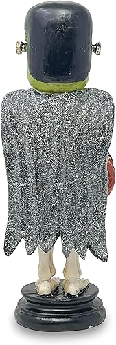 Miniatura 3 de Figura decorativa de poliresina espeluznante de Halloween para el hogar (Frankenstein Skeleton Trick or Treater)