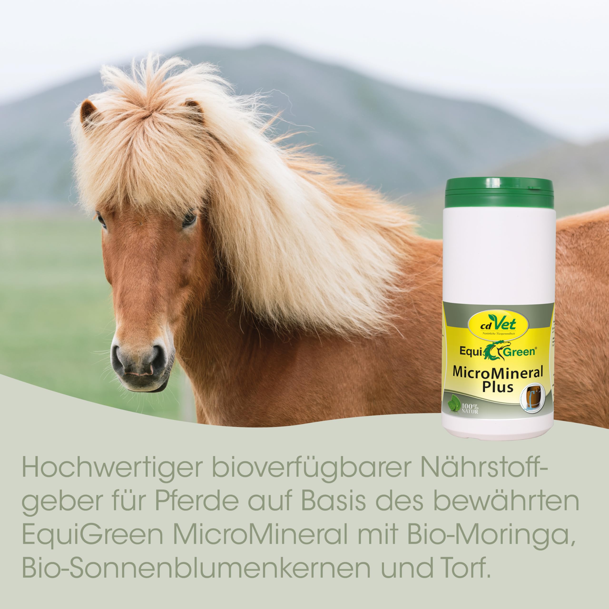 cdVet EquiGreen 100% Natur Micromineral Plus Nahrungsergänzungsmittel für Hunde, 4 kg