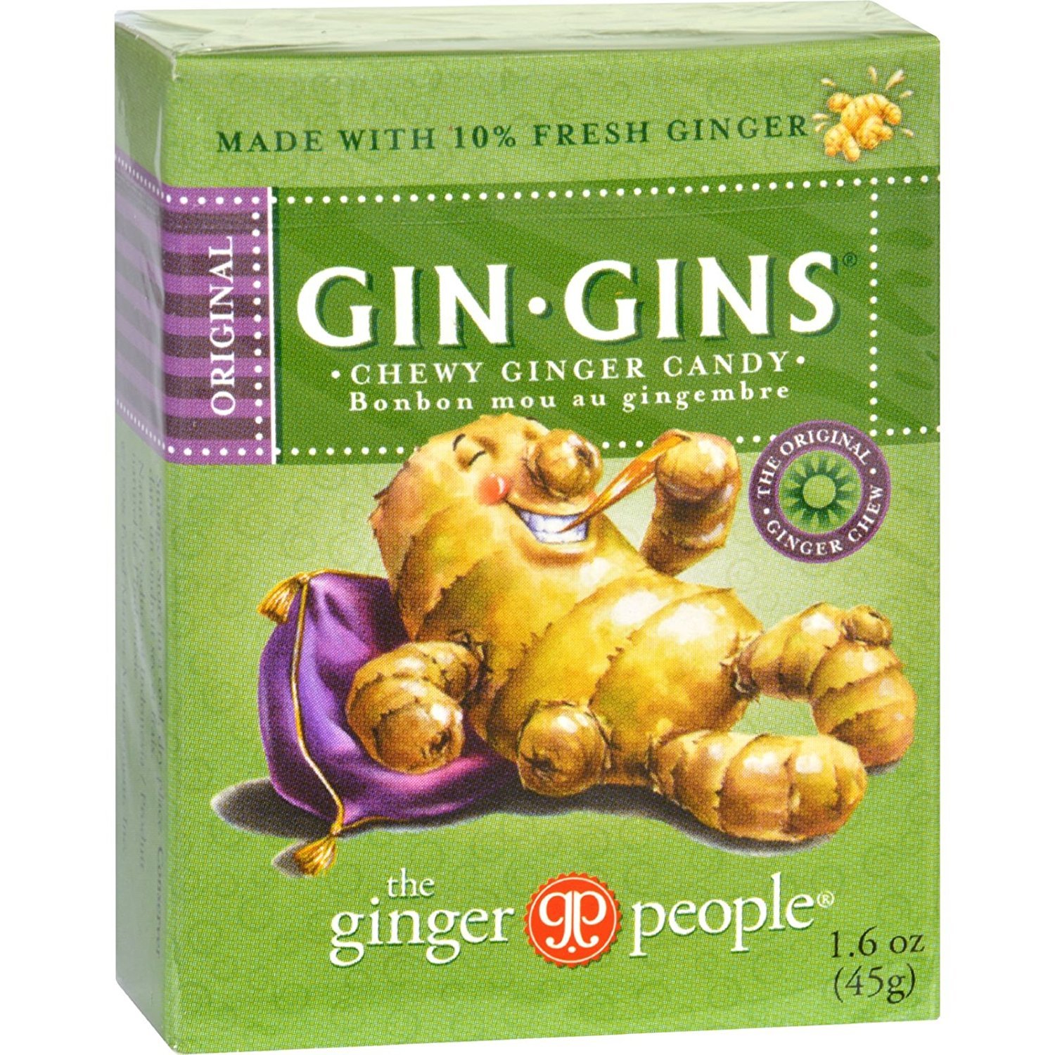 Ginger People Chews Original Chewy Travel Pack (24x1.6 Oz)- 24 Pack
