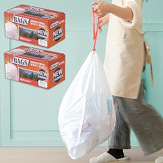 ゴミ袋 ひも付き 45l 大容量 60×70cm 半透明 破れにくい 密封設計 防水 防臭 汚れにくい 箱型 ゴミ捨て ポリ袋 ごみ袋 巾着式 家庭用 業務用 年末掃除 (2箱60枚入り)