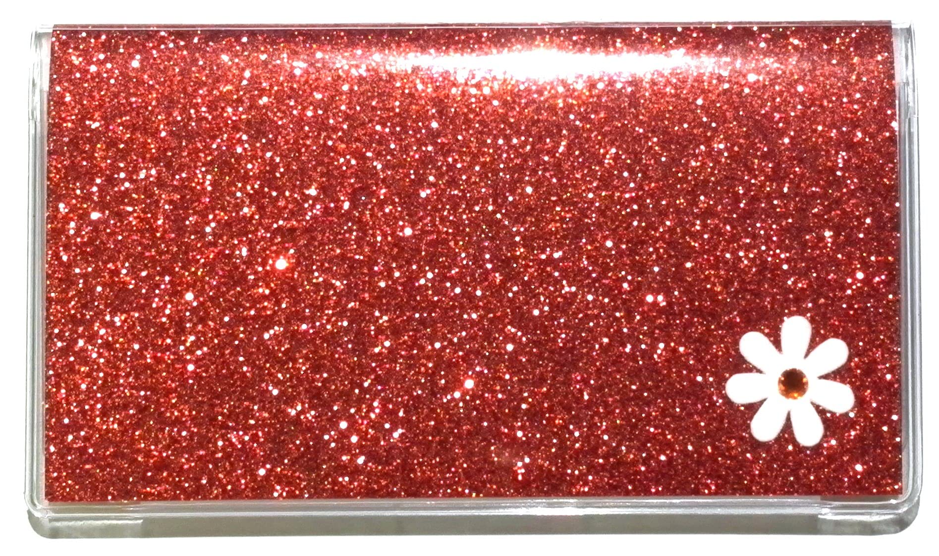 3 Year 2023 2024 2025 Bling Glitter Pocket Calendar Planner with Note Pad (Rust/White)