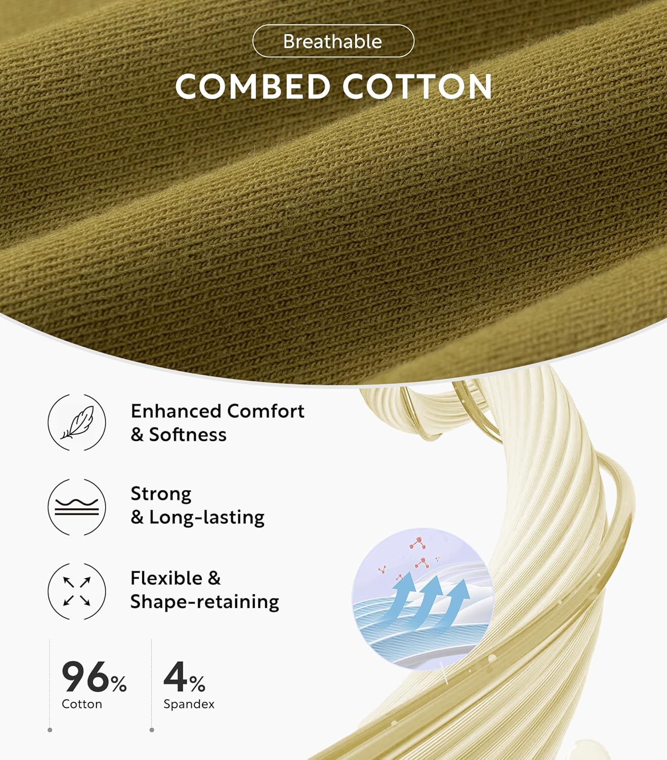 Separatec Cotton Dual Pouch Men's Underwear Comfortable Soft Breathable Everyday Boxer Briefs for men 7 Pack - Image 4