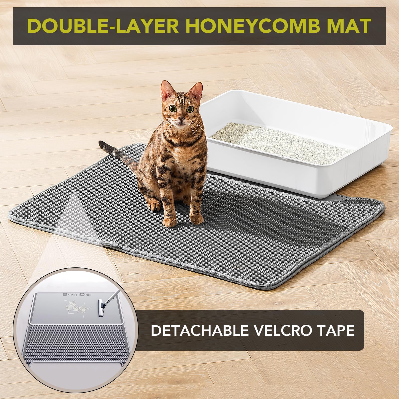 Litter Tracking Cat Litter Box Mats PetSafe Anti-Tracking Litter