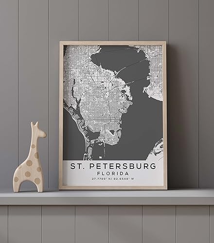 Miniatura 9 de Mapa de San Petersburgo, Florida, Luz 2 (36x48)