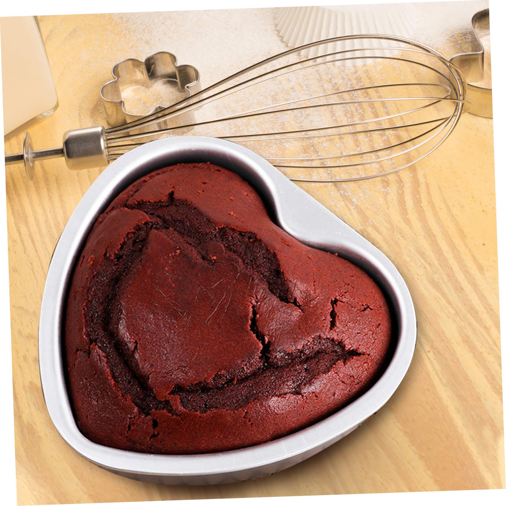 VILLCASE Moule à Gâteau Forme Cœur Ustensile Cuisine Moule Cœur Gâteau de Pâtisserie