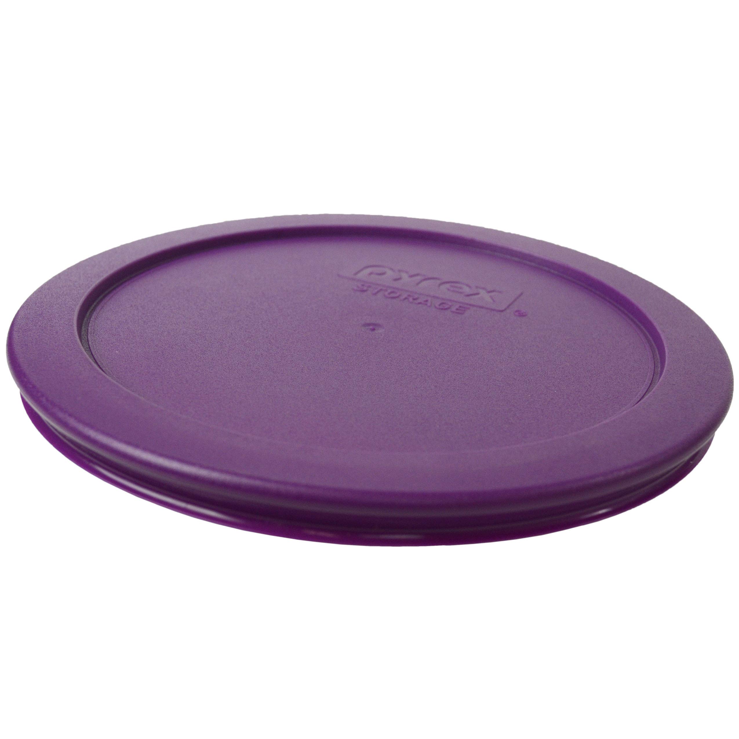 Pyrex 7202-PC Couvercles de rechange pour conservation des aliments – Vert olive, 7200-PC 2 tasses jaune beurre et 7201-PC 4 tasses violet chardon – Fabriqué aux États-Unis