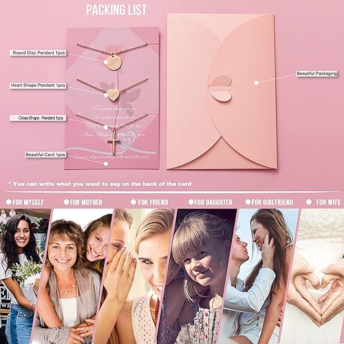 Miniatura 5 de WW Lifetime Initial Pendent Necklace A-Z Letters Alphabet Necklace Sets 18K Rose Gold Stainless Steel Charm Chain Necklace Gift Jewelry for Girls