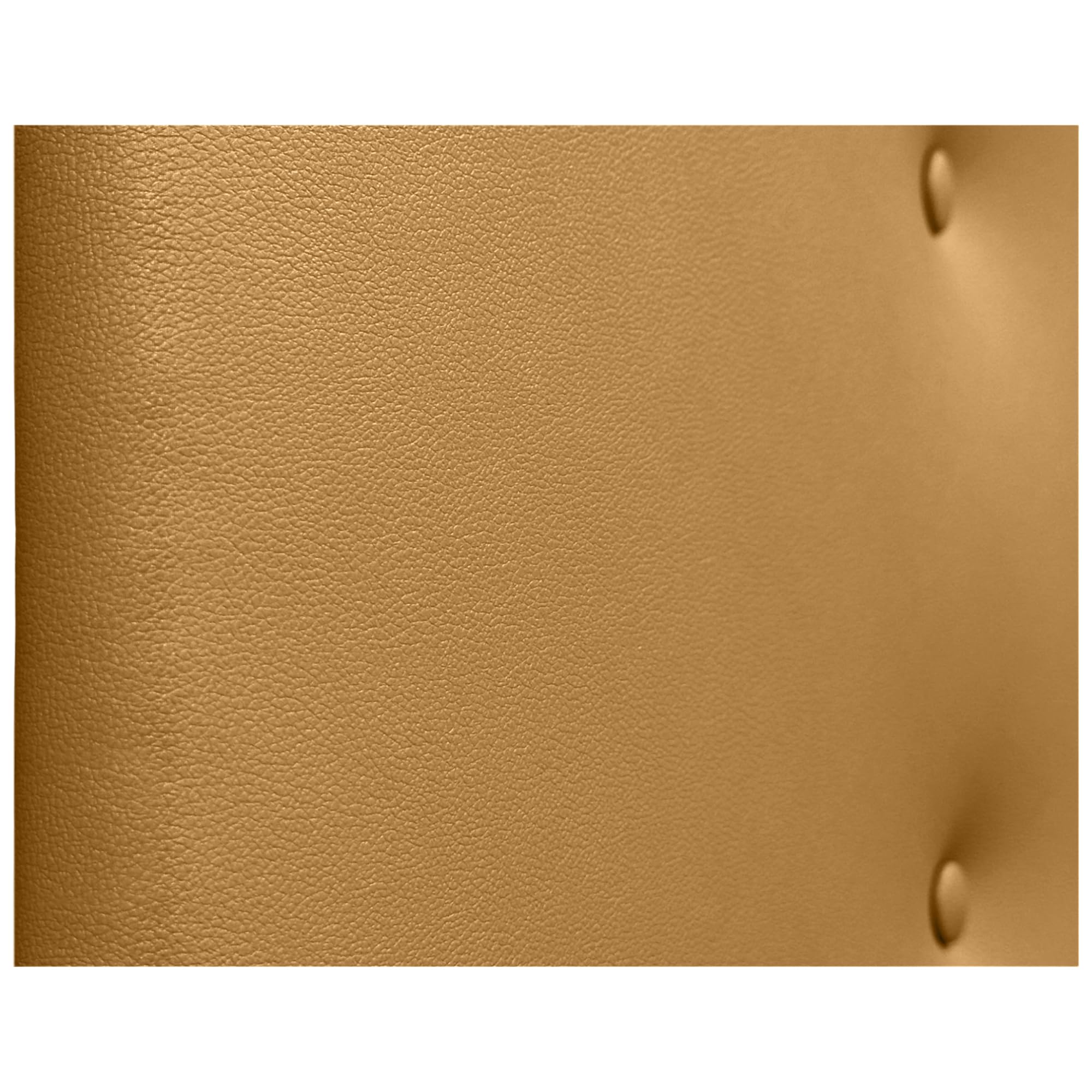 DHOME Testiera in Similpelle o Tessuto AQUALINE Pro con 2 file di Bottoni e Gambe Testiera Imbottita per Letto di Lusso (Similpelle Dorato, 160x105cm (Letti 150/160))
