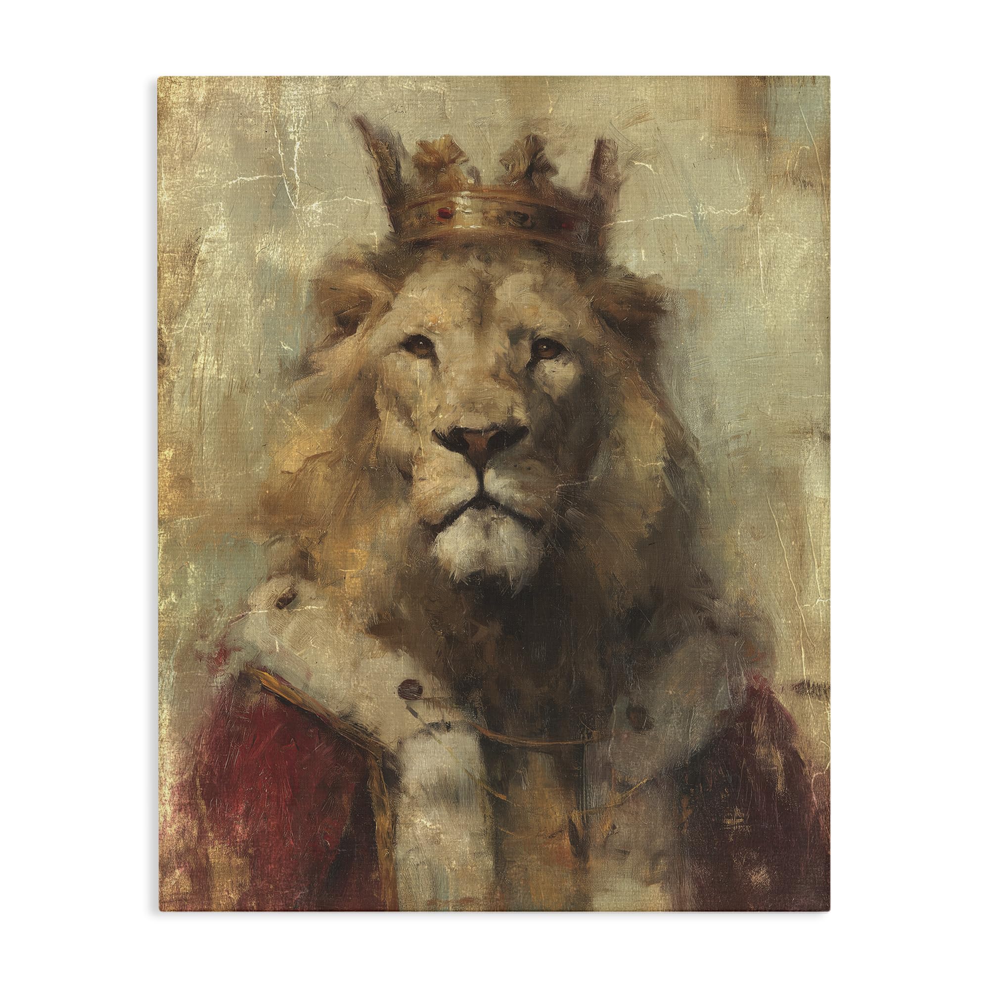 Stupell Industries Unframed 'Regal Lion Sovereign'| Canvas Art