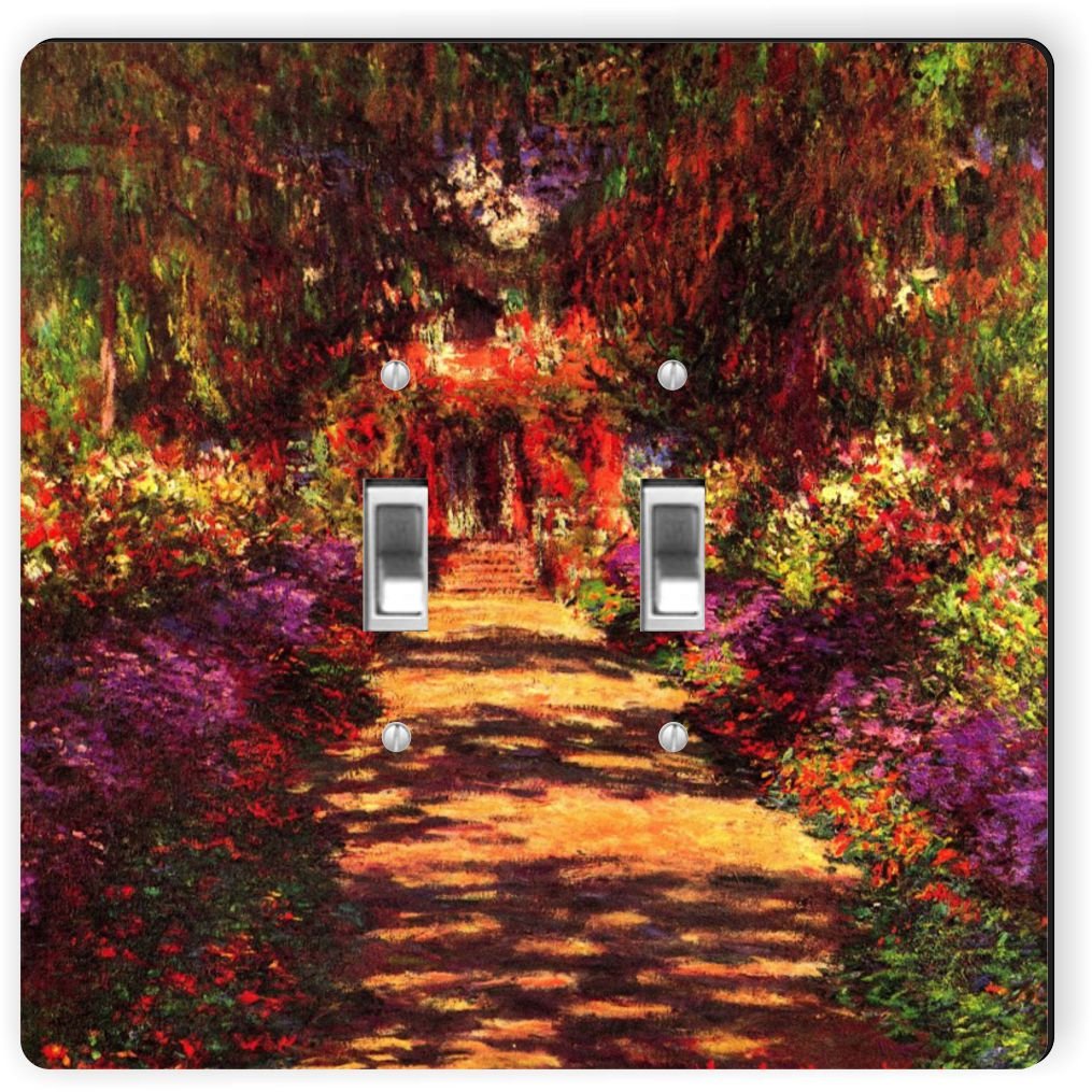 Plaque d'interrupteur double Claude Monet un cadeau déco idéal pour les passionnés de peinture
