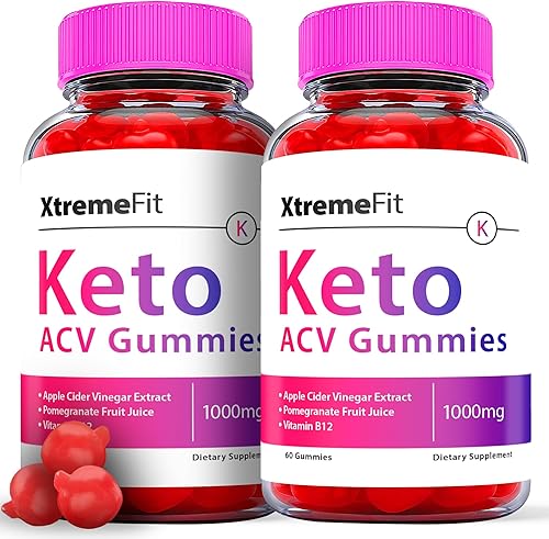 Paquete de 2 gomitas Xtreme Fit Keto, fórmula oficial, veganas, gomitas Xtreme Fit Keto ACV, gomitas Xtreme Fit Keto ACV S, tanque de pérdida de