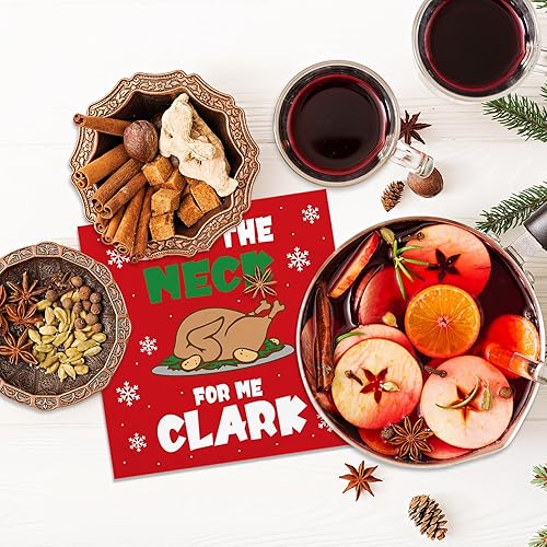 Miniatura 4 de Divertidas servilletas de cóctel de Navidad, decoraciones navideñas de Lampoon's National Lampoon, paquete de 50 servilletas de papel para bebidas,