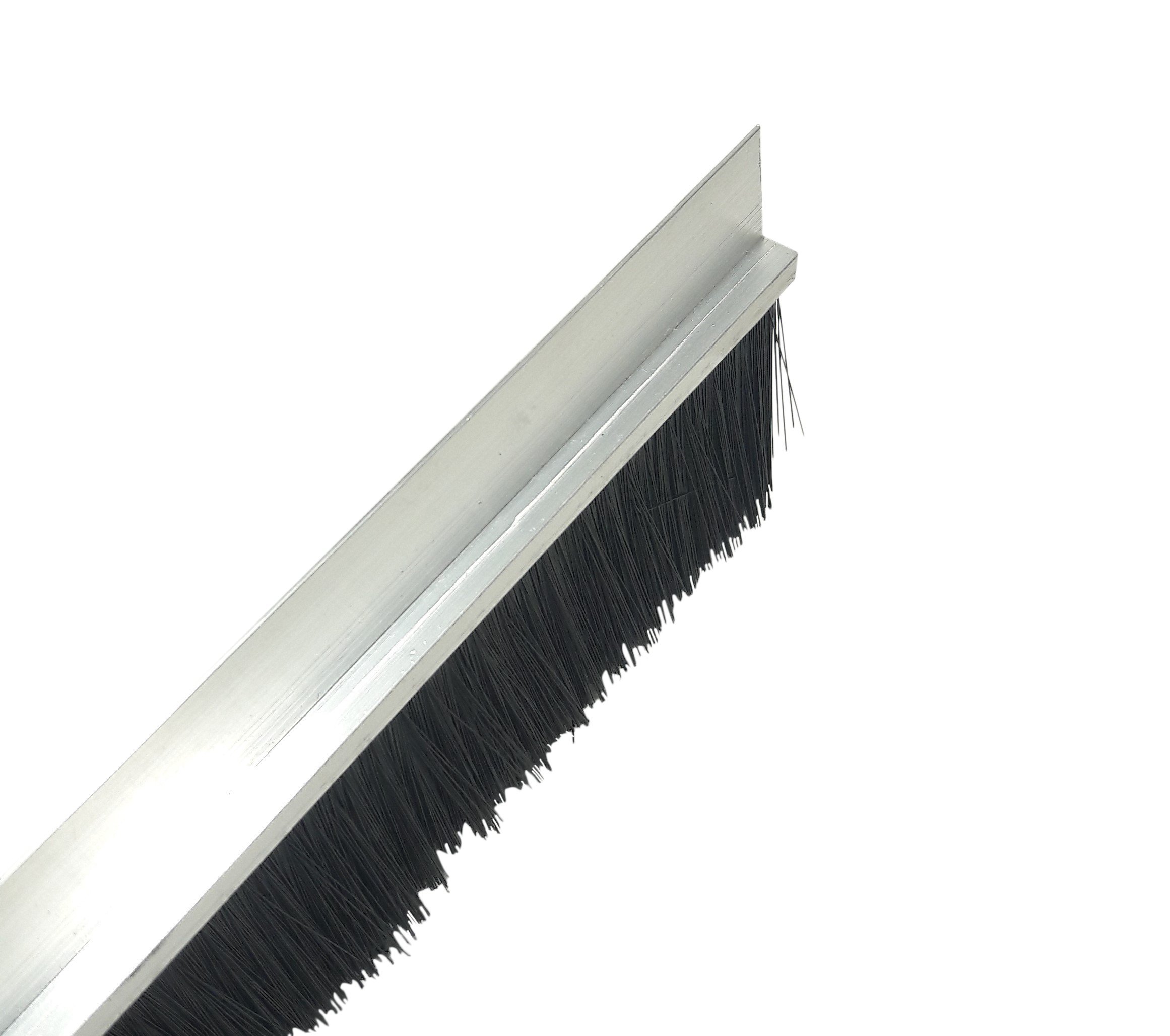 Kora Aluminium H Profile Draught Excluder Fly Seal Roller Shutter Seal, 100 cm x 5 cm, Black, Polypropylene
