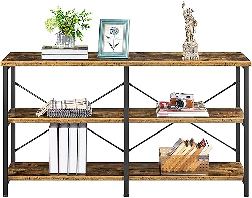 Miniatura 2 de Yaheetech Soporte de TV para TV de hasta 65 pulgadas, mesa de consola de TV con almacenamiento para sala de estar, centro de entretenimiento, mesa