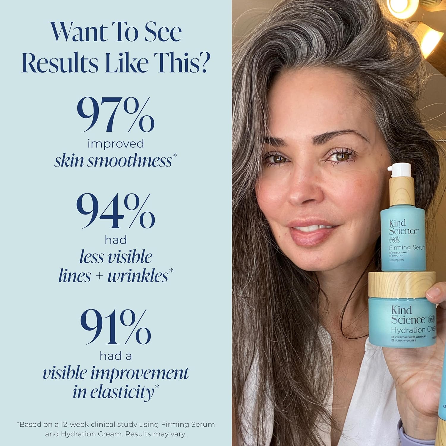 Kind Science 5-Piece Deluxe Anti Aging Skin Care Set for Day + Night Hydration, Anti Aging Treatment, Cleansing & Exfoliation - For Dry and Sensitive Skin - Fragrance Free, Cruelty Free - Image 3