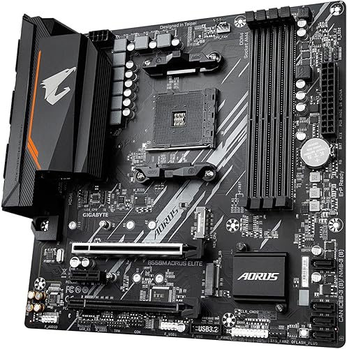 Miniatura 3 de GIGABYTE B550M AORUS Elite - Tarjeta madre para juegos compatible con AM4 AMD B550 Micro-ATX DDR4 Dual M.2 PCIe 4.0 Realtek GbE LAN