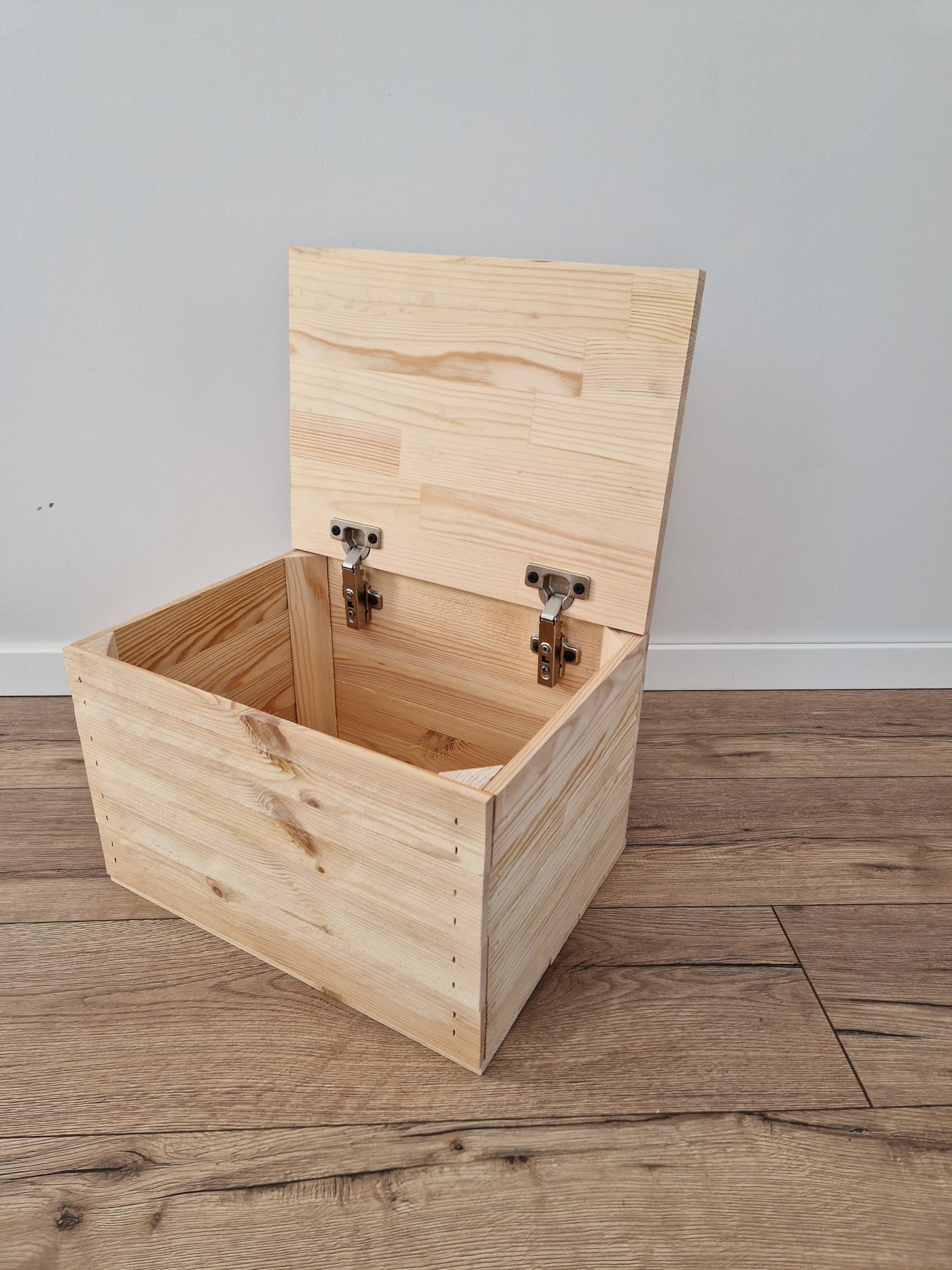 Belle Vous Set di 3 scatole in legno con manici - Cassette in legno