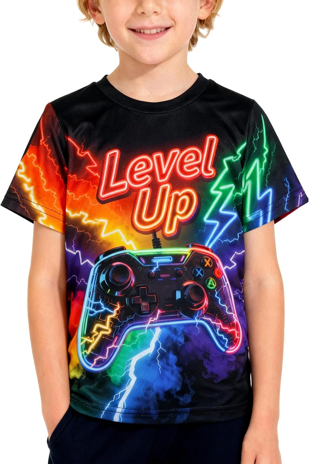 Retro Game T Shirt for Boys,Classic Video Game Inspired,Quick Dry Tee for Kids Game Lovers,Party Outfit Birthday Gift Idea