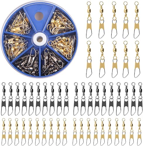 AGOOL 6810ZX+A swivel, 50pcs-black&gold
