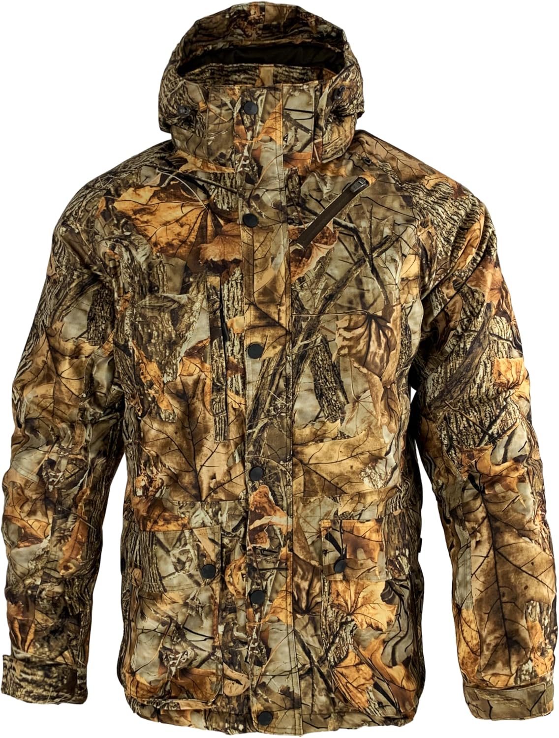 AYIN Winter Hunting Jacket – Waterproof, Windproof, Insulated 200g, Removable Hood, Silent Fabric, 7 Pockets - Image 4