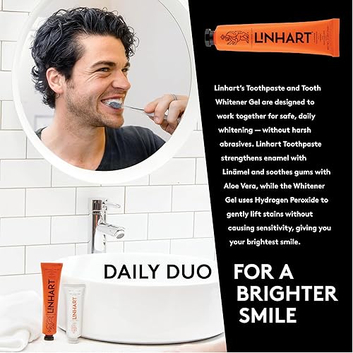 Miniatura 4 de Pasta de dientes blanqueadora  Pasta de dientes para blanquear los dientes, esmalte fortalecedor con sabor a menta (paquete de 2)