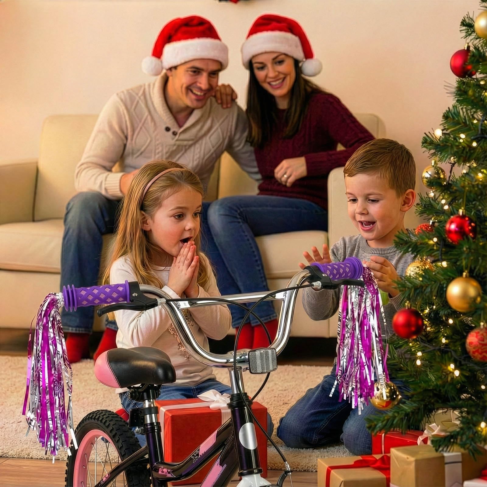SAPLIZE Poignées de guidon de vélo pour enfants, longueur plus courte (10,5 cm), pour enfants, filles, garçons, draisiennes, vélos de route et scooters, douces et confortables