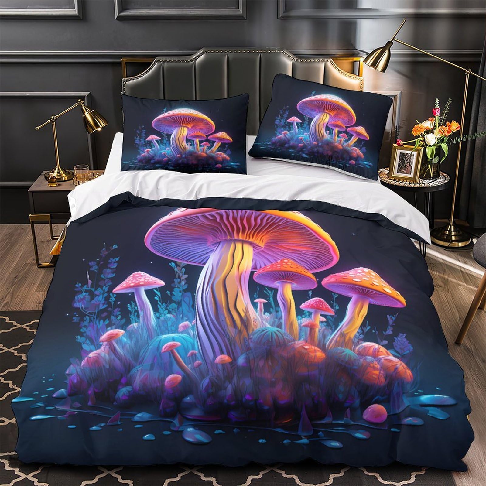 Housse de couette fermeture éclair finis les boutons avec cette parure fantasy