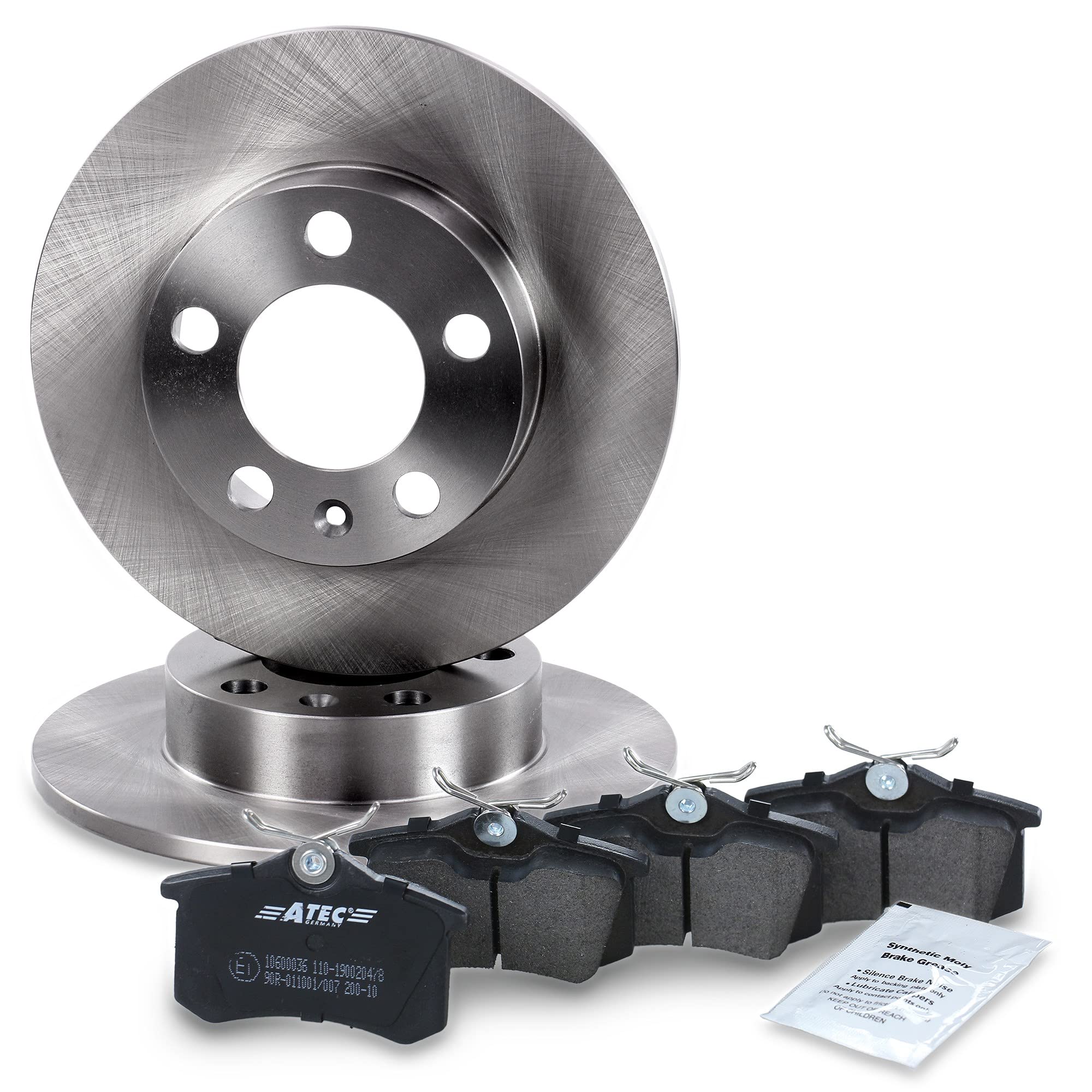 Bremsscheiben Voll Ø232mm + Bremsbeläge Bremsklötze hinten