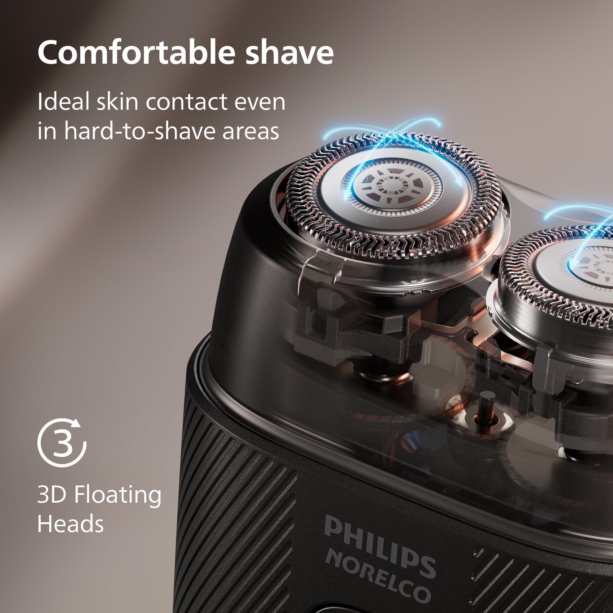 Philips Norelco Shaver 500 Series - Compact Electric Shaver, Lift & Cut System, SteelPrecision Blades, 3D Floating Heads, Wet & Dry Shave, Travel Case, Travel Lock, Magnetic Cap, Model S591/94