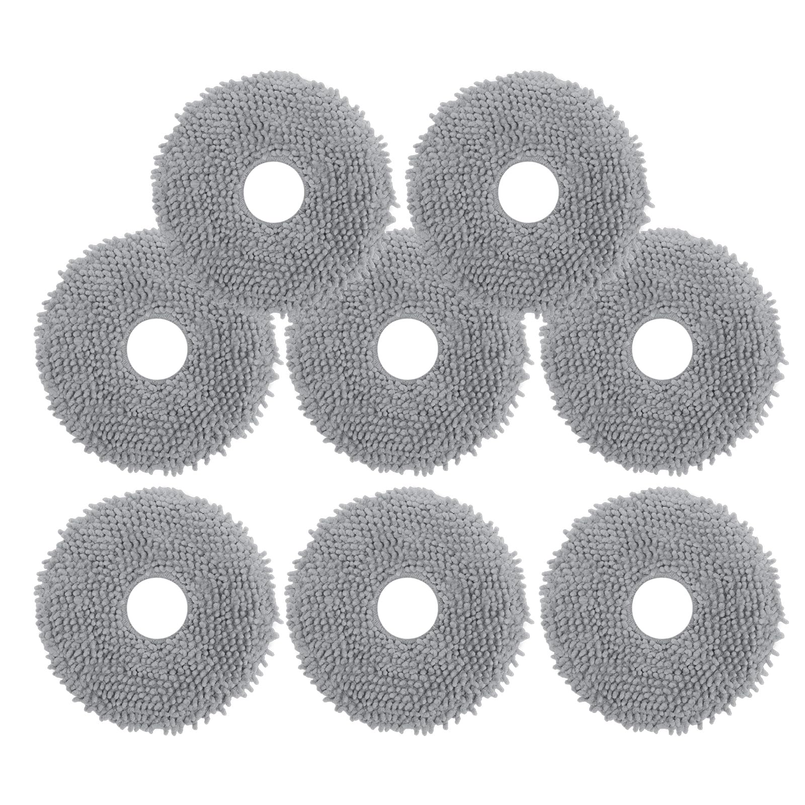 8 Stück Qrevo Serie Wischtücher Wischmopp für Roborock QV 35A/QV 35S,Qrevo Pro/Qrevo S,Qrevo S5V,Qrevo Curv/Edge,Qrevo Slim/Master,Saros 10R/Saros Z70 Saugroboter,Waschbar und Wiederverwendbar Mop