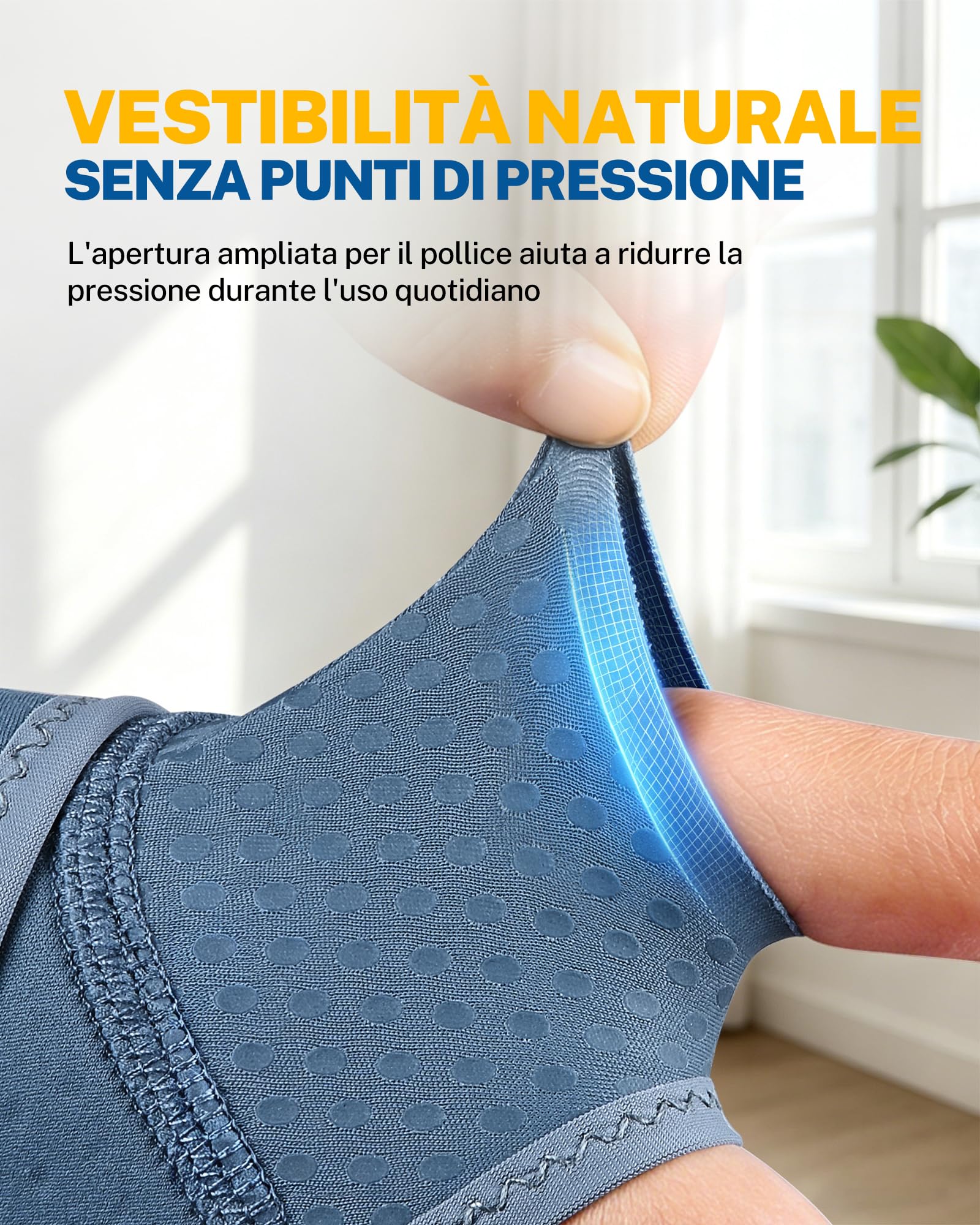 Fitomo Supporto Polso con Tessuto Morbido