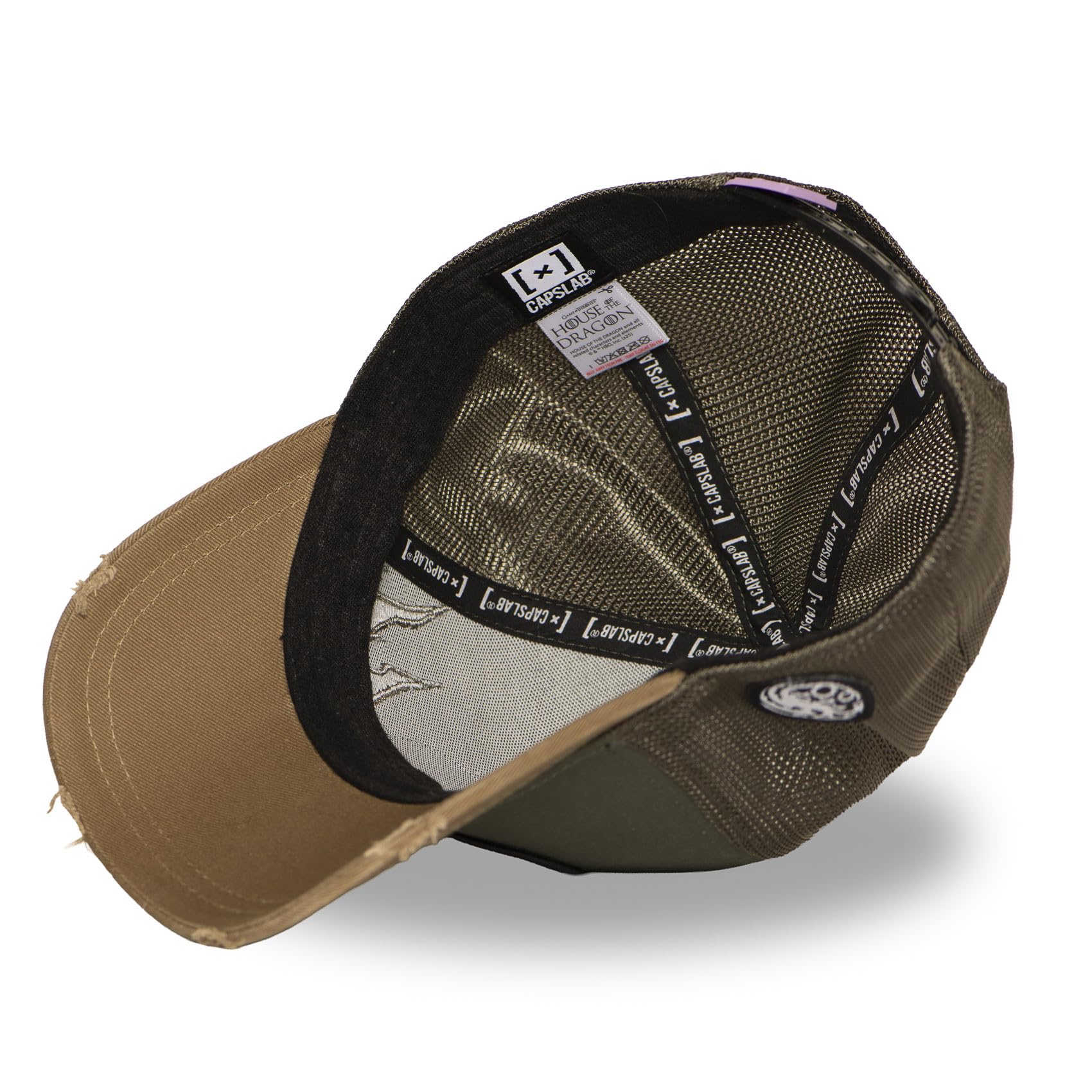 Capslab Cap für Damen und Herren, Trucker-Kappe House of The Dragons, verstellbar durch Snapback