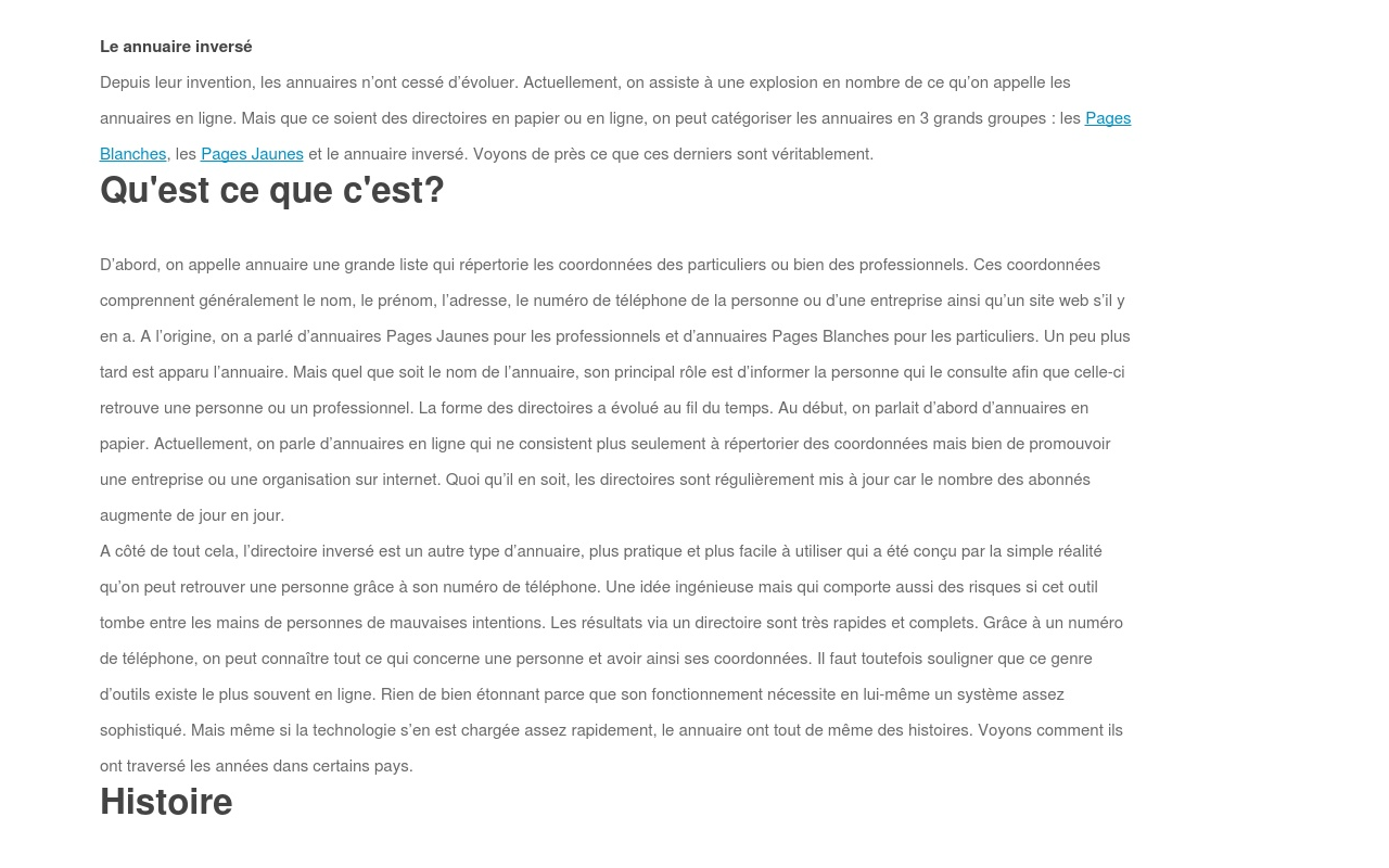 Présentation 80+ imagen annuaire detaille pages blanches fr