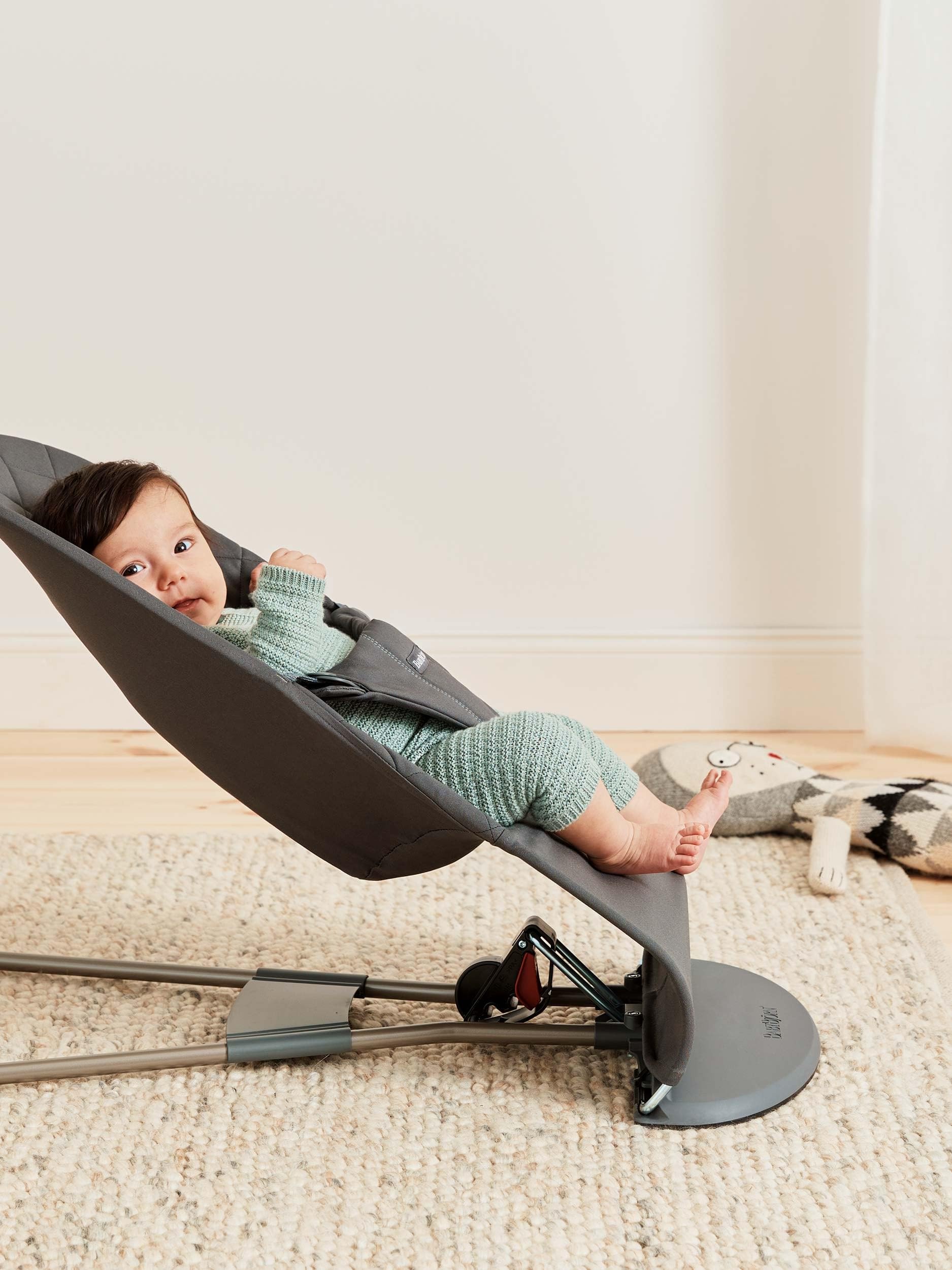 BabyBjörn Transat Bliss, Tissé, Matelassage classique, Anthracite