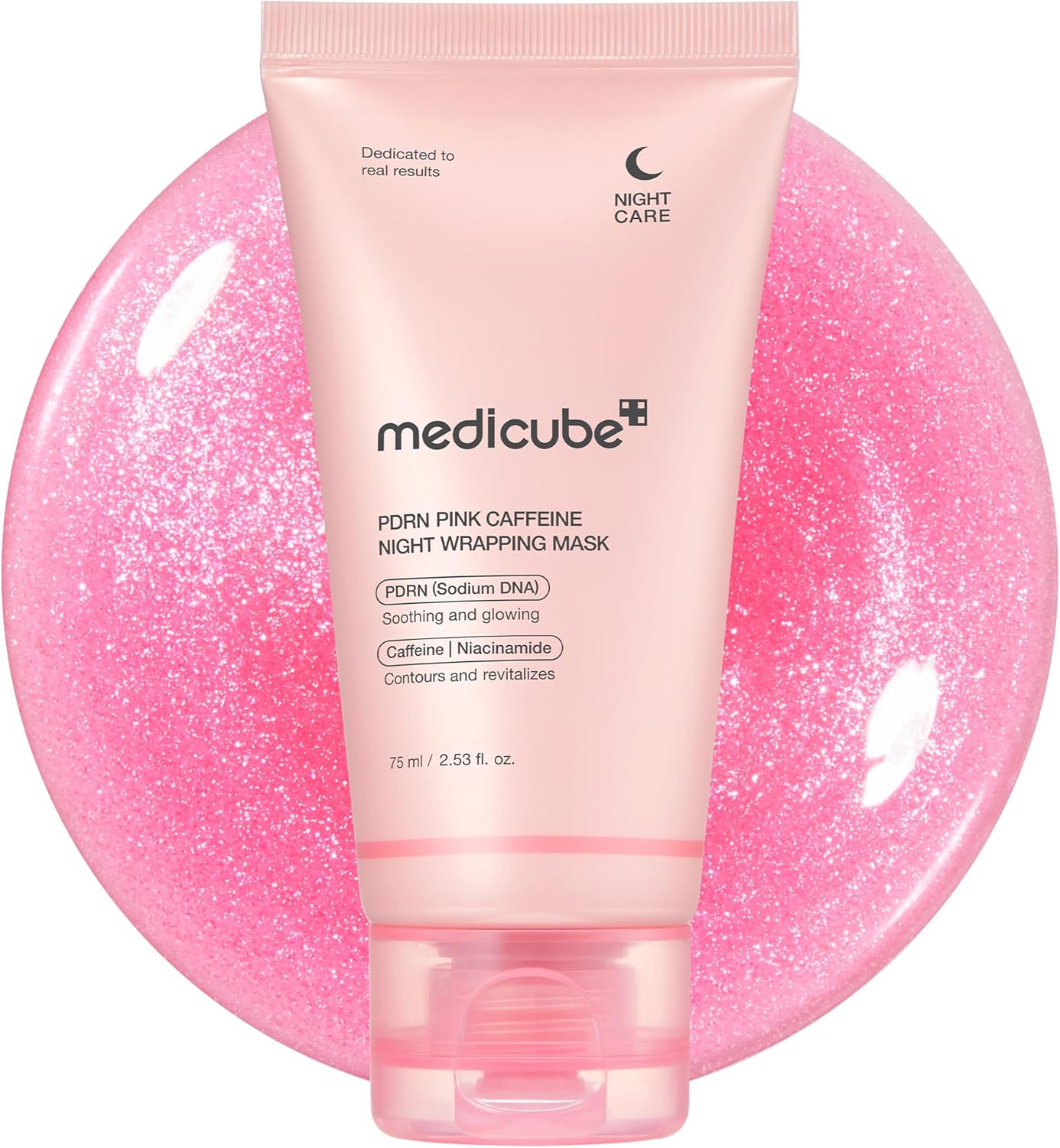 medicube PDRN Caffeine Overnight Wrapping Peel Off Facial Mask | Firming, Depuffing & Hydration | Salmon DNA + Caffeine + Collagen For Refined, Glass Skin & Face Contour Support | Korean Skin Care medicube PDRN Caffeine Overnight Wrapping Peel Off Facial Mask | Firming, Depuffing & Hydration | Salmon DNA + Caffeine + Collagen For Refined, Glass Skin & Face Contour Support | Korean Skin Care