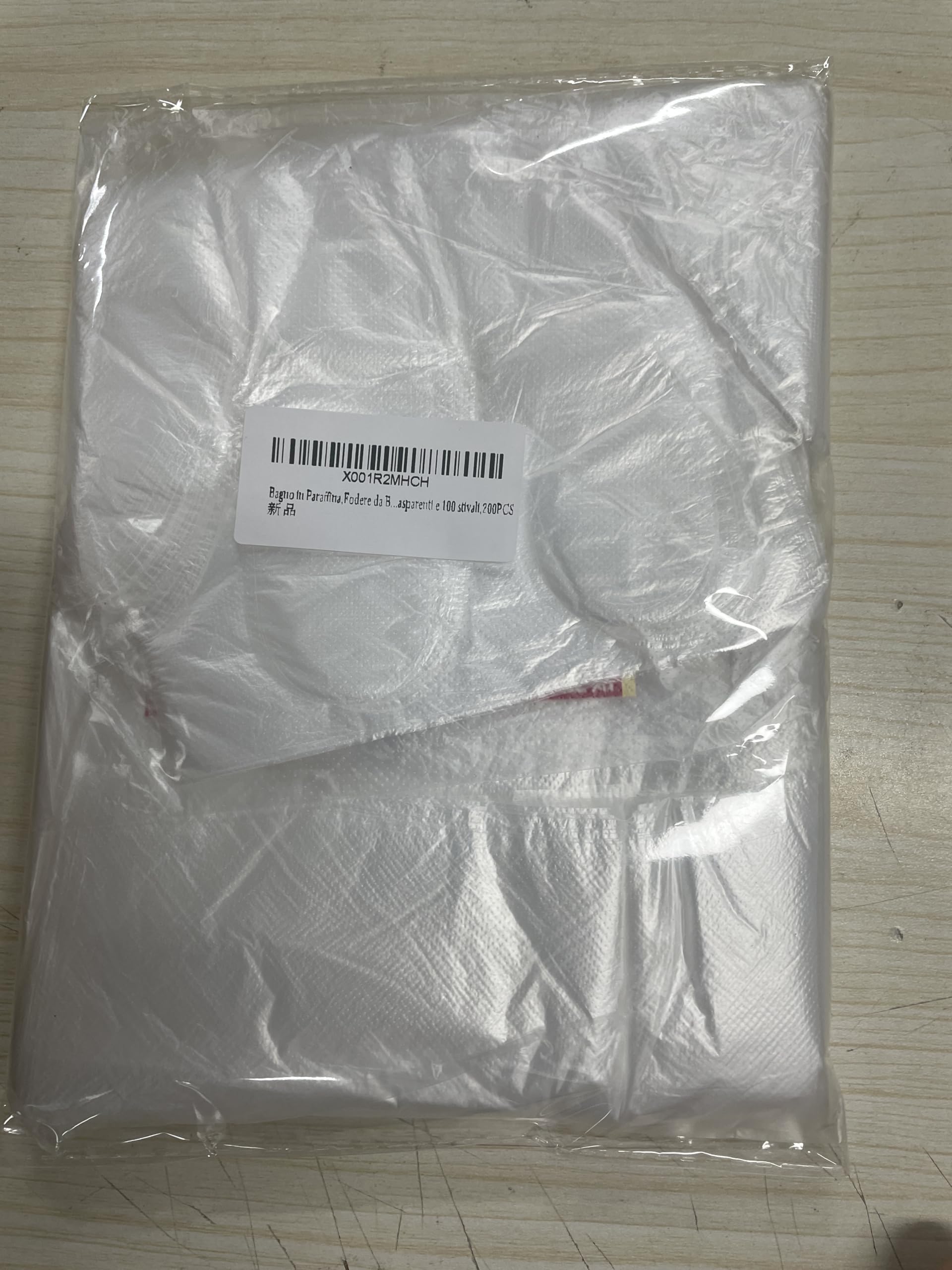 Bagno in Paraffina,Fodere da Bagno in Paraffina,Maschera Mani in Paraffina,Sacchetti per Il Bagno in Cera di Paraffina,100 guanti trasparenti e 100 stivali,200PCS