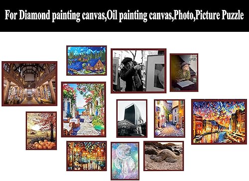 Miniatura 7 de Nohouis Marcos de fotos de pintura de diamantes de 10 x 14 pulgadas, para 12 x 16 pulgadas11.8 x 15.7 in, kits de arte de pintura de diamantes 5D,