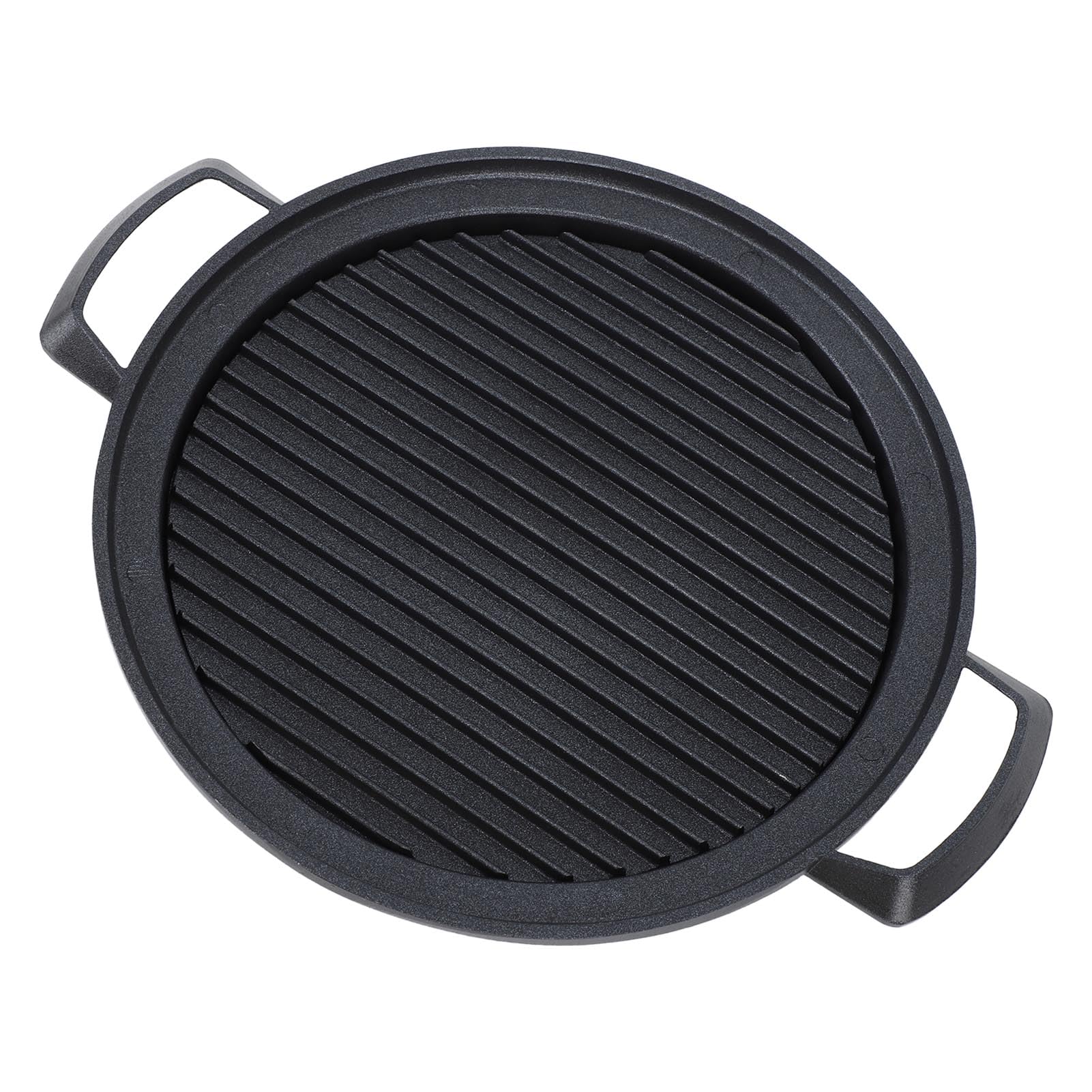 Mini griglia Hibachi giapponese portatile, riscaldamento uniforme in lega di alluminio, multifunzione, a carbone, barbecue da tavolo per campeggio, picnic, cucina all'aperto (cerchio piccolo)