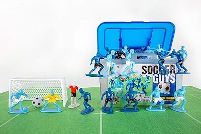 Soccer Guys - Navy/Black vs Blue/White - Sports Action Figures That Inspire Endless Hours of Creative Play in Kids Who Love Sports. Agest 3+