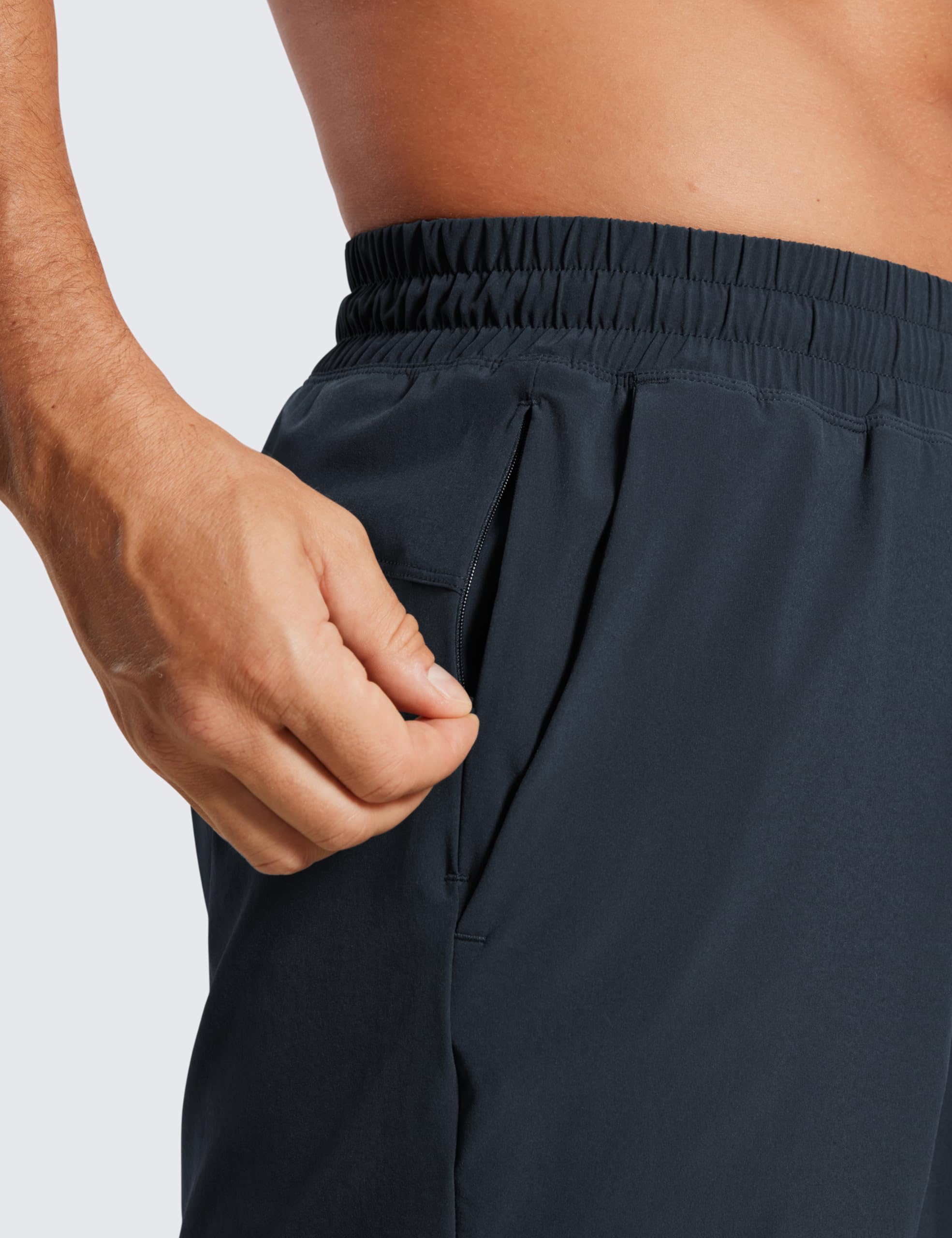 CRZ YOGA Feathery-fit Running Shorts 7 Inches, Ns001c - Szorty do biegania o kroju piórowym, 18 cm, Ns001c Mężczyźni