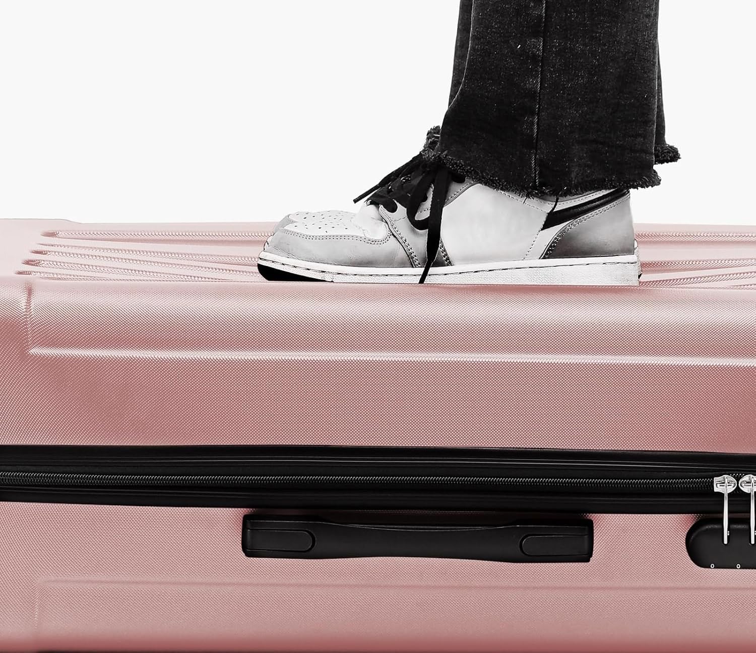 Valigia Rigida Cabina 55cm in ABS Léger et Résistant avec Lucchetto et 4 Roulettes 360°,Trolley Bagaglio a Mano Pratique et Durable per Viaggio