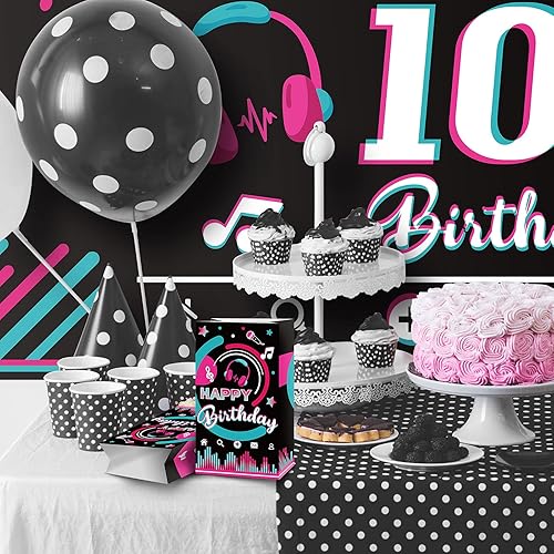 Miniatura 5 de Sumind 24 bolsas de recuerdos de fiesta temática musical, bolsa de regalo de cumpleaños, regalos de fiesta de karaoke con temática Kpop para niños,