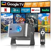 Alwtniet Proiettore Portatile 4K con Google TV – Full HD 1080p Nativo