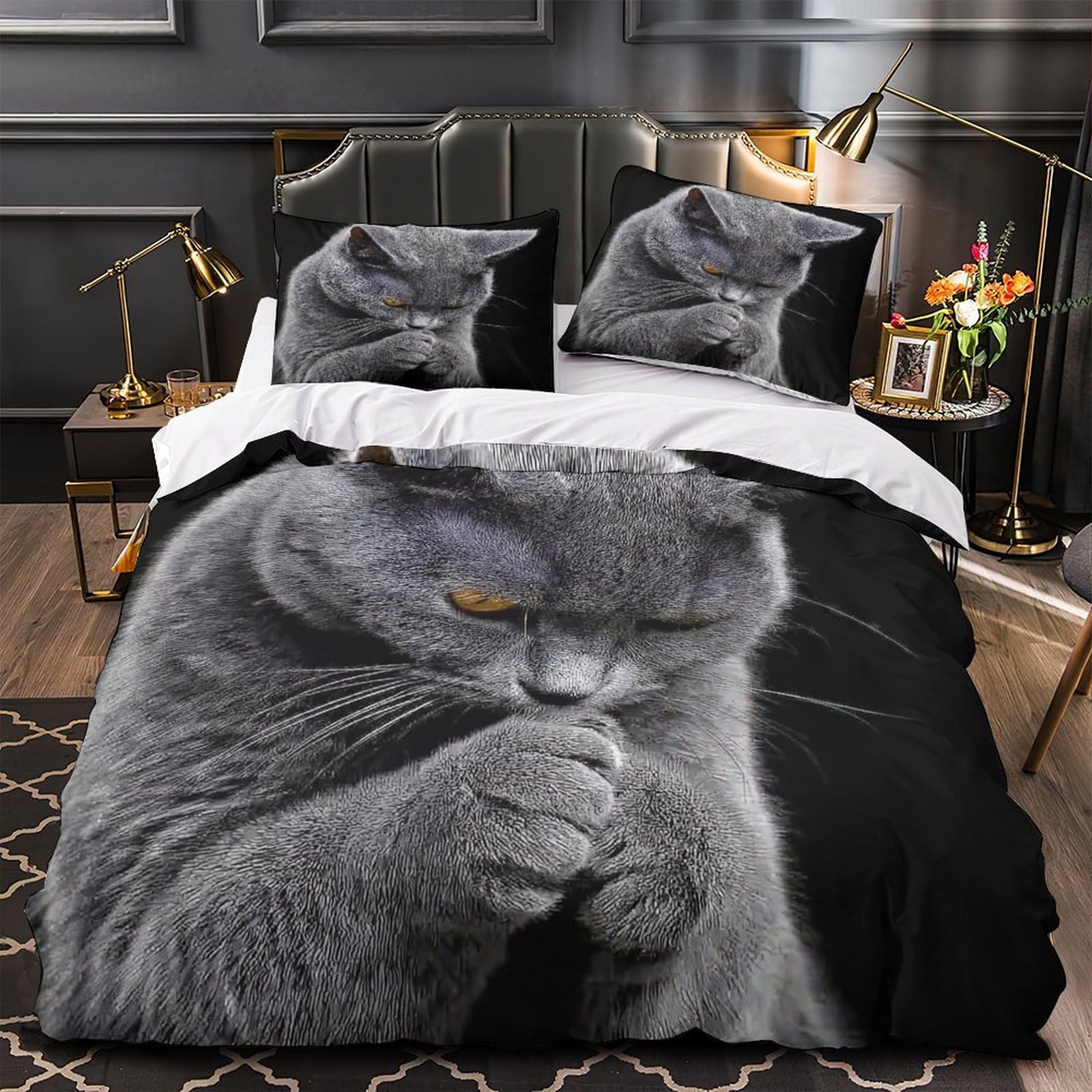 Housse de Couette Chat Hypoallergénique pour un Sommeil Ultra Doux et Sain