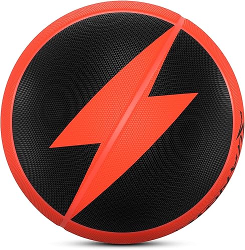 Kuangmi Lightning - Balones de baloncesto de goma, tamaño oficial 7 (29.5 pulgadas), hechos para interiores y exteriores