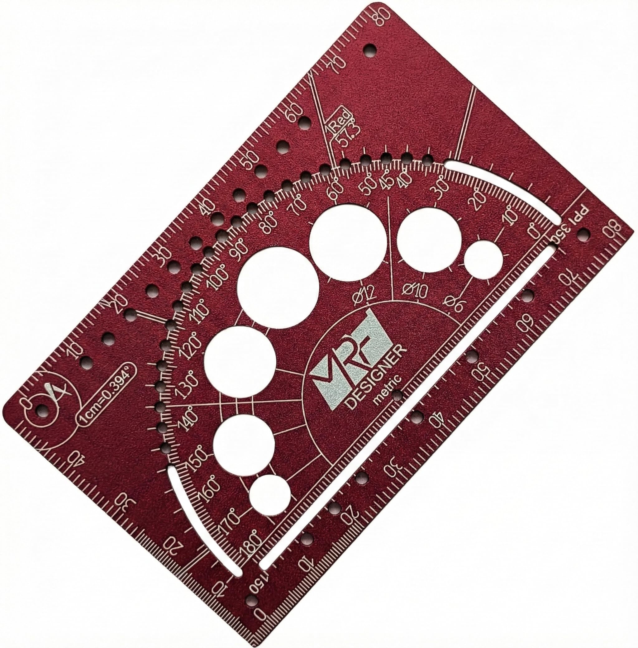 MRF Card Multitools Designer – 15-in-1 Credit Card Multitool Ruler – Aluminium Wallet Multitool Card for Architects, Engineers & Designers – Pocket Multi Tool, Dual Scale, TSA Approved