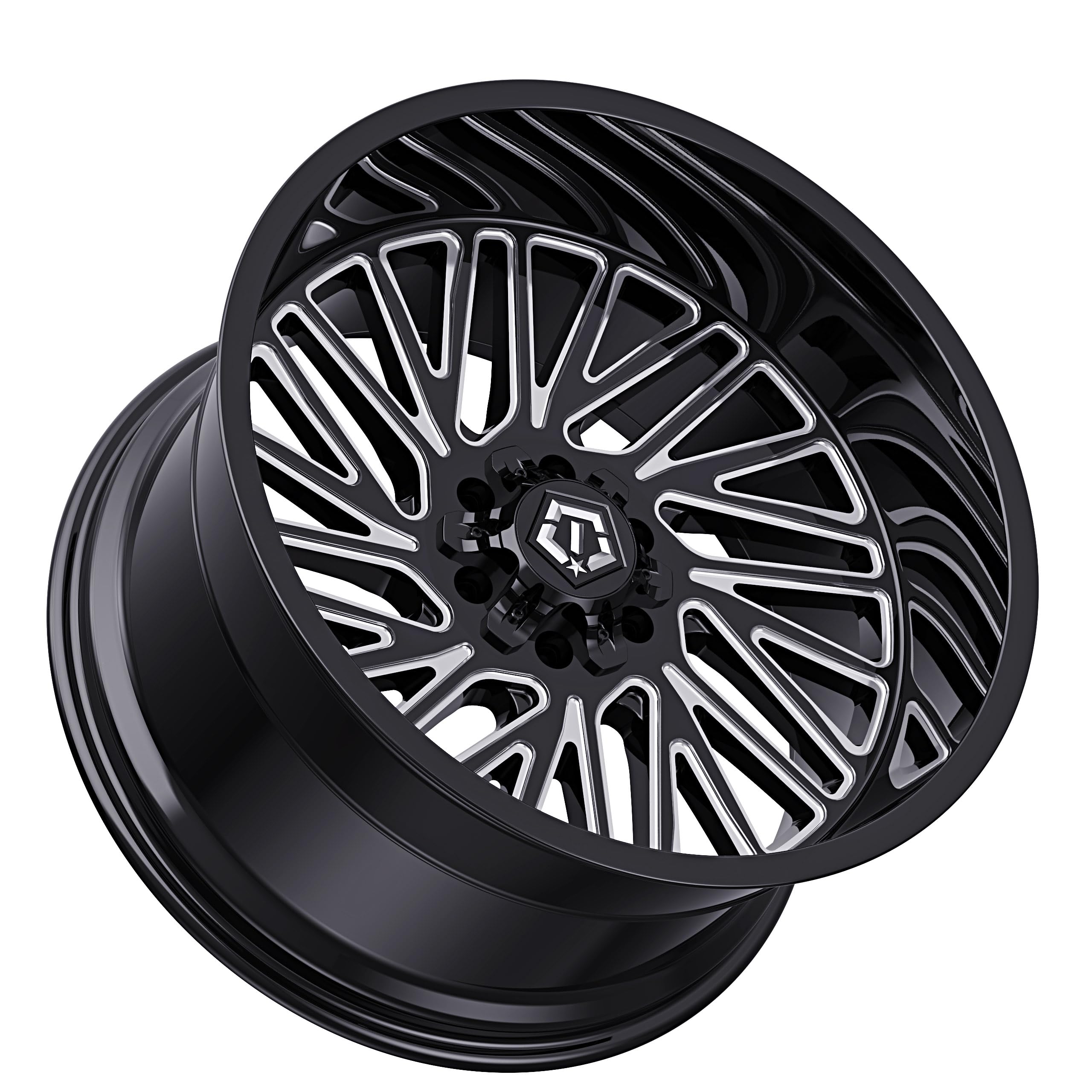 うみです Amazon.com: TIS 553BM 20X10 Gloss Black Milled - 5X5.00 / 5X5.50