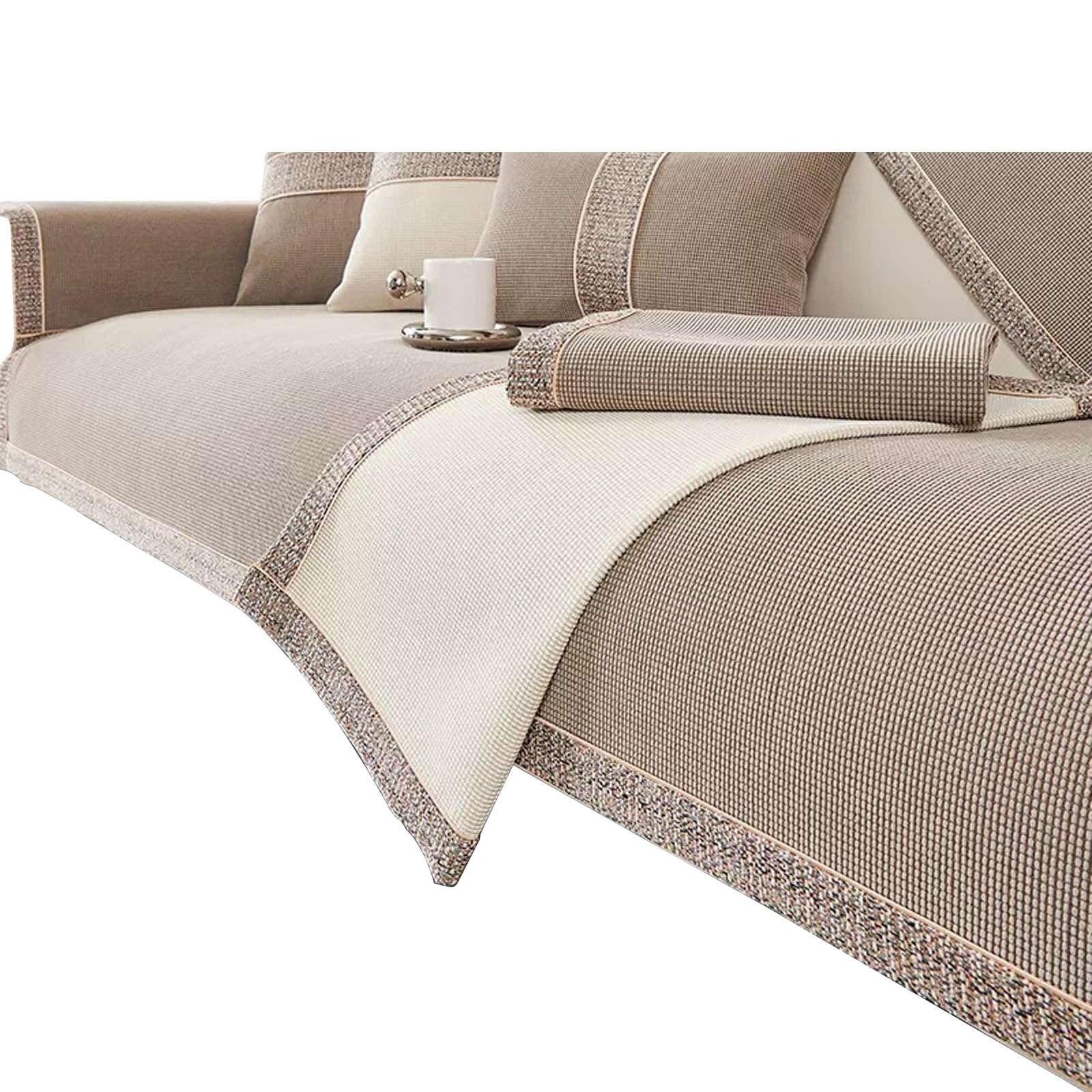 HDOYTXXM Couch Covers Chenilles Sofa Slipcover Ensures Stability and Durability for Family Gatherings and Everyday Use Chenilles Fabric Couch Covers